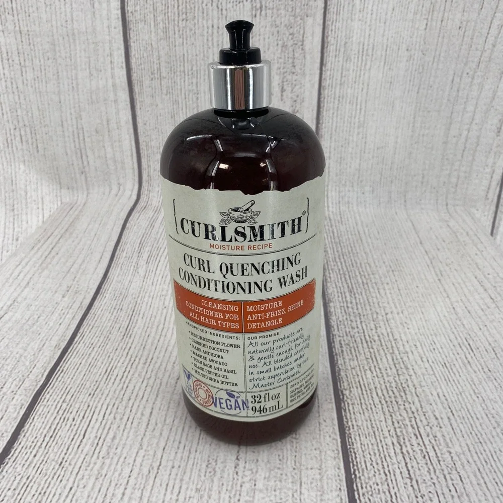 Curlsmith Curl Quenching Conditioning Wash Unisex 32oz Brown Co-Wash Pump Bottle